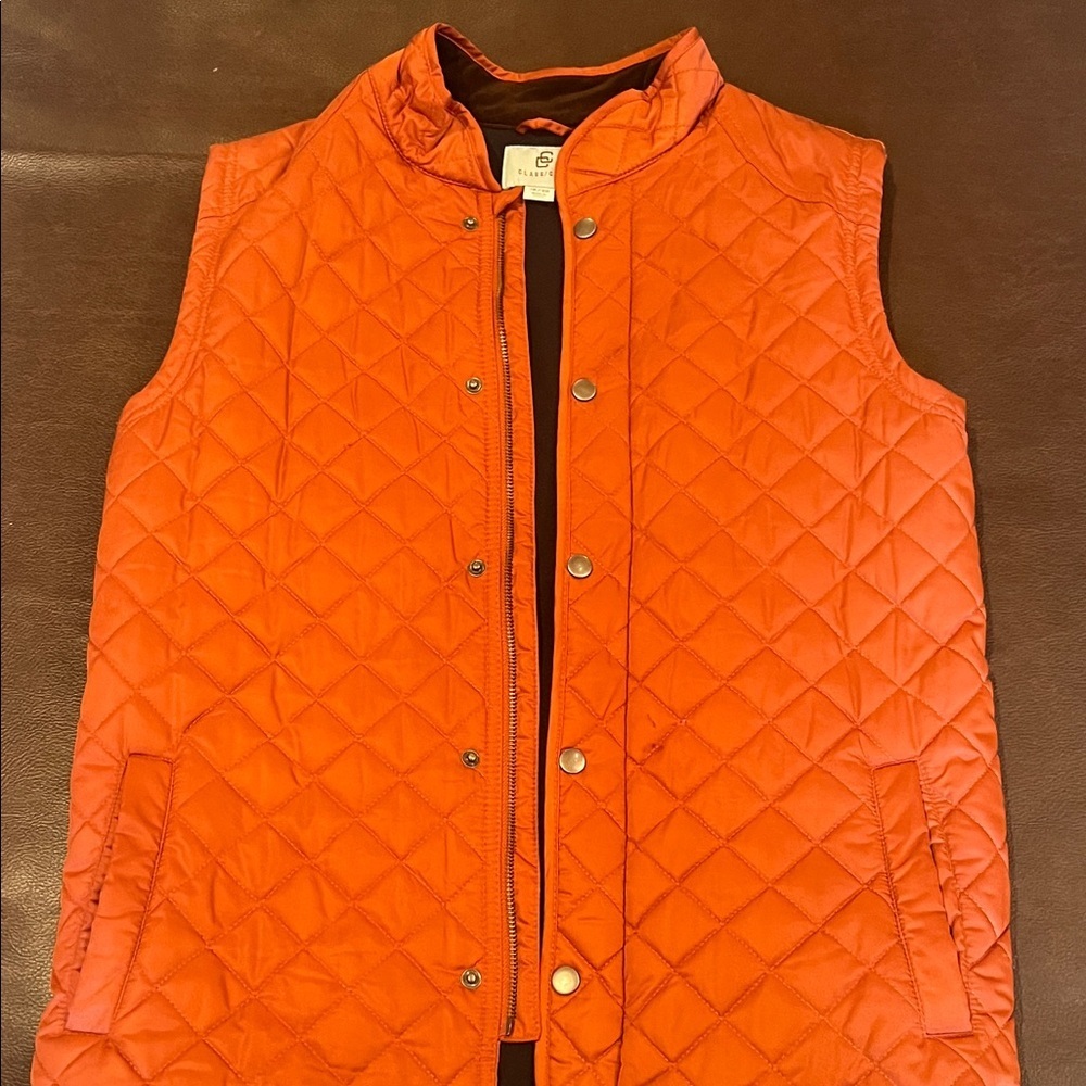 Class Club Orange Quilted Vest for boys - Picture 2 of 9